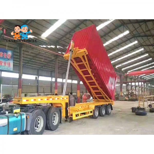 China Strenthened Headboard CQC Sandstone Tipper Truck Trailers supplier