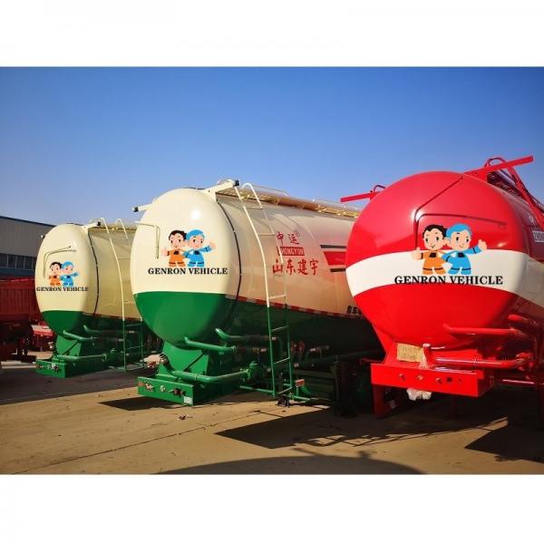 China Three Axles Dry Bulk 65cbm 12000mm Cement Powder Trailer supplier
