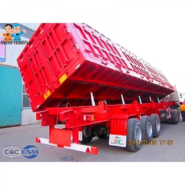 China Torsion Resistant Hyraulic 30M3 50 Tons Dump Semi Trailers supplier