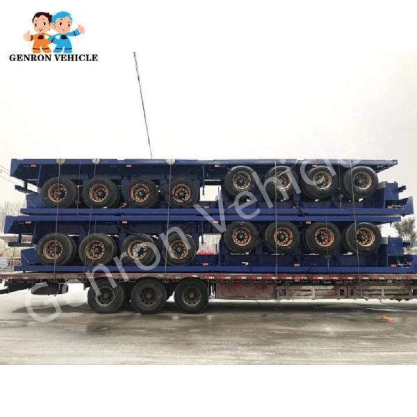 China Transport Steel 45T Flatbed 45ft Container Semi Trailer supplier