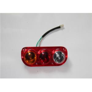 China Small Ellipse Three Motorcycle LED Brake Lights Surface Mounted 10-30V DC supplier