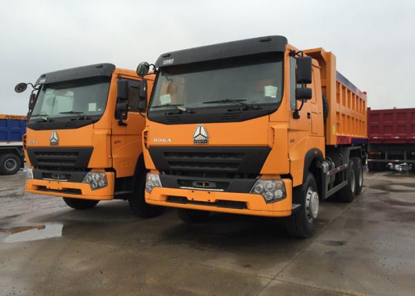 China Euro 2 Standard 10 Wheels Tipper Dump Truck 30 – 40 Tons For Loading Sand / Stones supplier