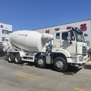 China HOWO SINOTRUK Concrete Mixer Truck White 10CBM 380HP 8X4 RHD supplier
