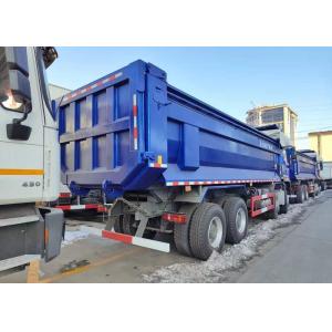 China RHD 8×4 12wheels ZZ3317V3847B1R High Horsepower Lowfuel Consumption380HP Blue HOWO Tipper Truck supplier