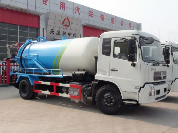 China 8000 Liters Special Purpose Truck Dongfeng Jet Vacuum Suction Sewage Tanker Truck supplier