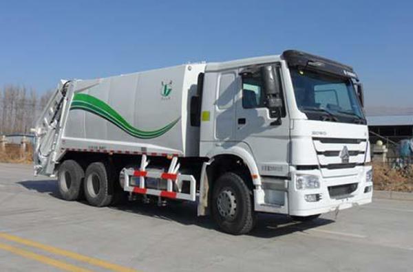 China 90km / h Max speed howo 336HP china garbage truck capacity 10 ton / 6*4 garbage truck supplier