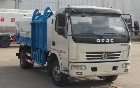 China Dongfeng chassis Overseas third-party support available After-sales Service Provided hydrulic hooklift garbage truck supplier