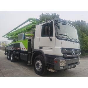 China Model 2013 56m Used Zoomlion Concrete Pump Truck With Mercedes Benz Chassis supplier