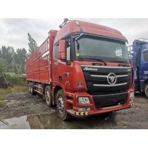 China Used 2016 Cummins 350HP Foton Cargo Box Trailer Truck 12 Speed supplier