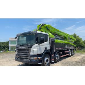 China Zoomlion Pumpers Used Concrete Pump Truck 56M Scania Green Color 180m3/H supplier
