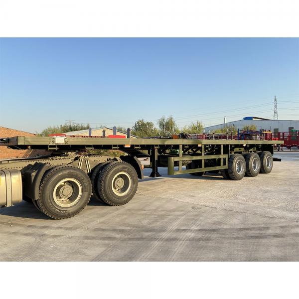 China 40ft Flatbed Semi Trailer With Container Twist Locks supplier