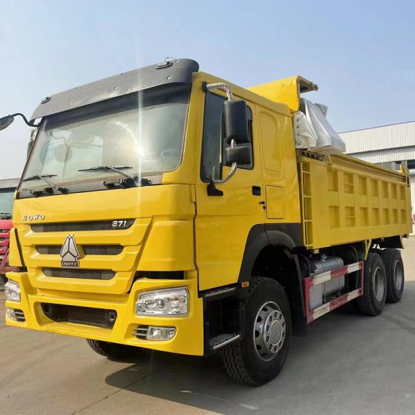 China Howo Used Tipper Dump Truck For Africa HW76 Cab supplier