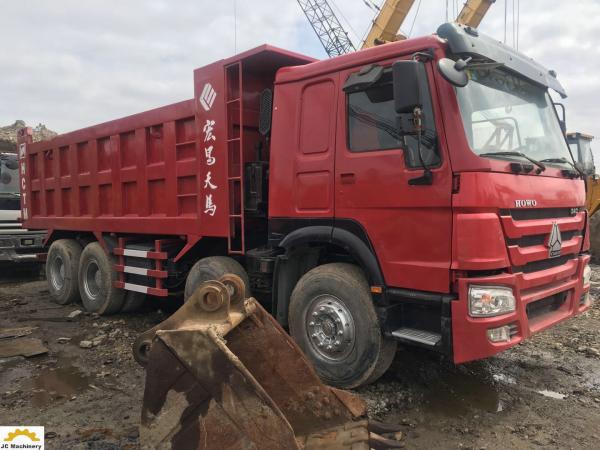 China Howo 8×4 Second Hand Dumper Truck , Mining Tipper Trucks Left Hand Drive supplier