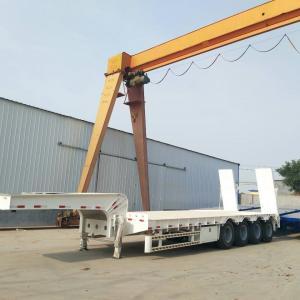 China 50 Ton Lowbed Semi Trailer Superior Carrying Capacity supplier