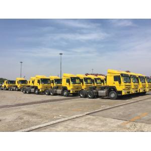 China New Seats 6×4 Used Howo Tractor Trucks , Yellow Used Howo Prime Mover supplier