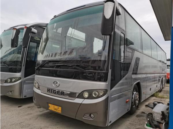 China 12m Airbag Chassis KLQ6125 53 Seats Used Higer Bus Euro III Coach Bus supplier