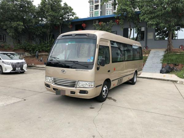 China 130km/H 95kw Diesel 2017 Year 15 Seats Used Coaster Bus YC. Engine supplier