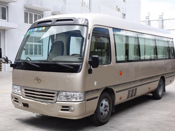China 13 Seats Used Toyota Bus , Toyota Coaster Used Bus With Luxury Inner Decoration supplier