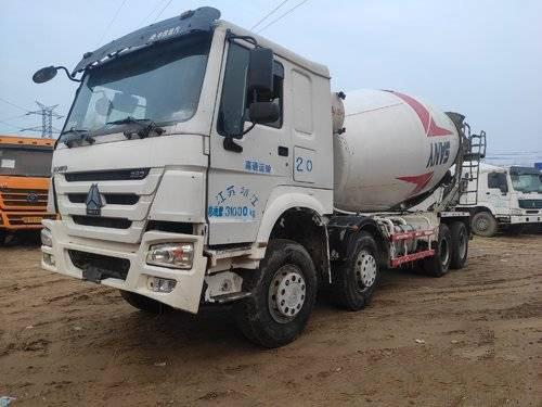 China 13 Ton Rated Load Used Cement Mixer Truck 8×4 Drive Mode 80Km/H Max Speed supplier