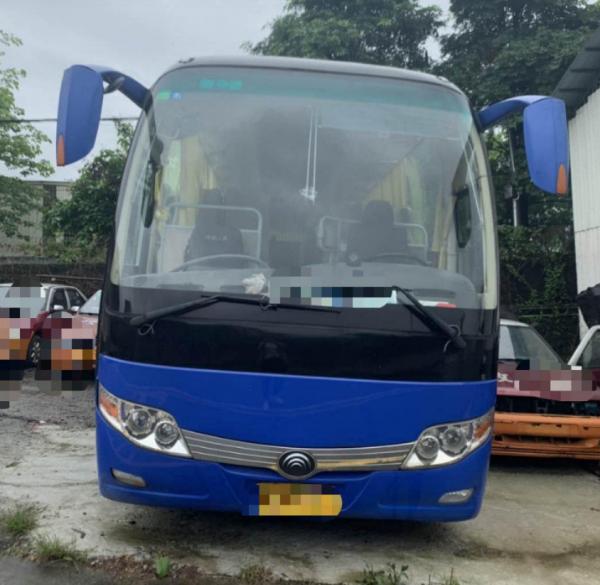 China 15000KG Dark Blue Used Yutong Buses 45 Seat 2014 Year Diesel LHD With A/C supplier