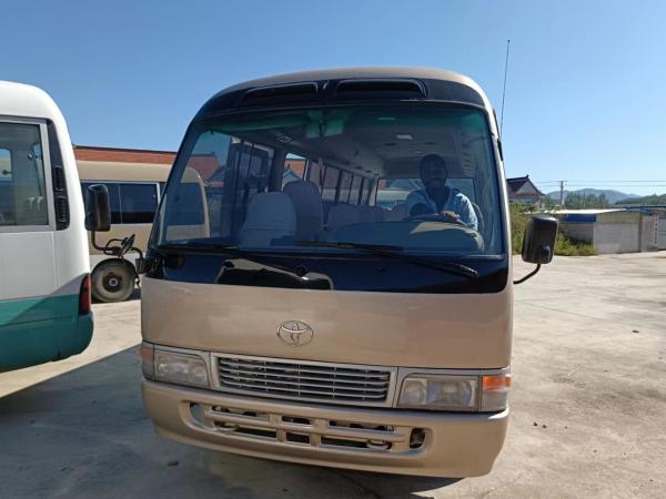 China 2012 Year 29 Seats Mini Used Coaster Bus Toyota With 1Hz Diesel Engine In Good Condition supplier