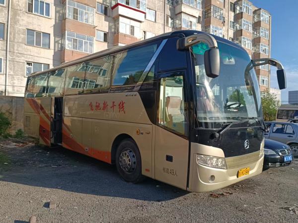 China 2014 Year 49 Seats Used Golden Dragon Bus XML6113 Coach LHD In Good Condition supplier