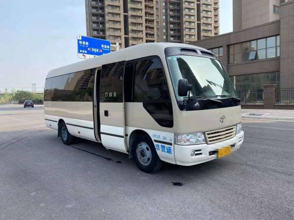 China 2015 Year 20 Seats Used Coaster Bus , LHD Used Mini Bus Toyota Coaster Bus With 2TR Gasoline Engine , Left Steering supplier