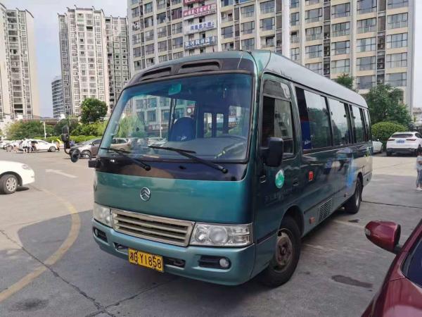 China 2015 Year 26 Seats Used Golden Dragon Coaster Bus , Used Mini Bus Coaster Bus With Hino Engine supplier