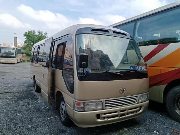 China 2016 Year 29 Seats Used Toyota Coaster Bus Second Hand With Diesel 1Hz Engine supplier