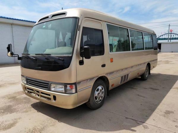 China 2017 Year 29 Seats Used Toyota Coaster Bus With Diesel 1Hz Engine With Folding Door supplier