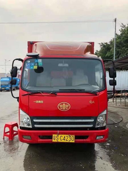 China 2018 FAW Cargo Truck 140HP 5.2M Big Capacity 4×2 Used Good Van supplier
