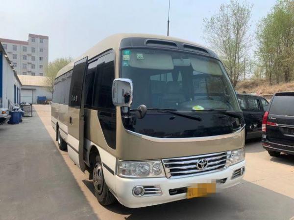 China 20 Seats Used Coaster Bus Used Mini Bus Toyota Coaster Bus With 2TR Gasoline Engine 2007 Year Left Hand Steering supplier