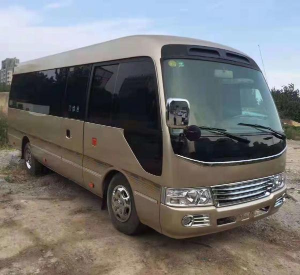 China 20 Seats Used Toyota Coaster Bus With Air Conditioner 2TR Engine supplier