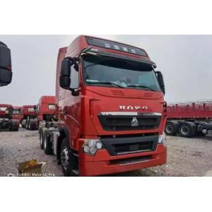 China 2nd Hand Trailers 3 Seats 6×4 Drive Mode 460hp HOWO Tractor Trailer Red Color 10 Tires supplier