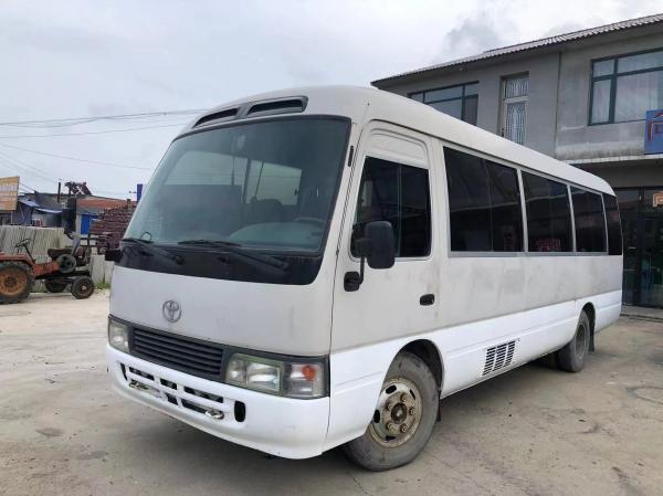 China 30 Seater Used Coaster Buses Mini Coach Bus 1HZ Front Engine Bus supplier