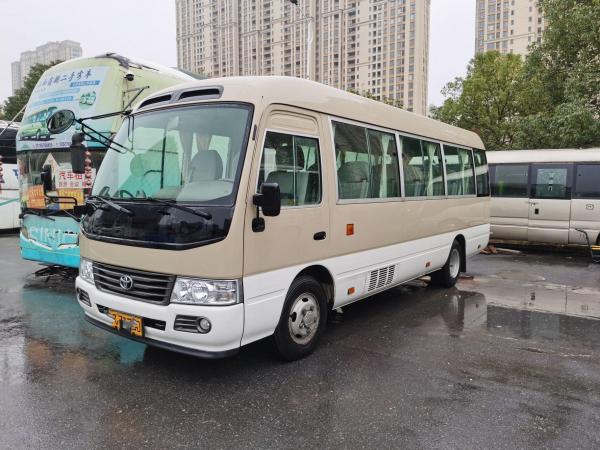 China 30 Seaters Used Coaster Bus 2TR Second Hand Gasoline Toyota Bus supplier