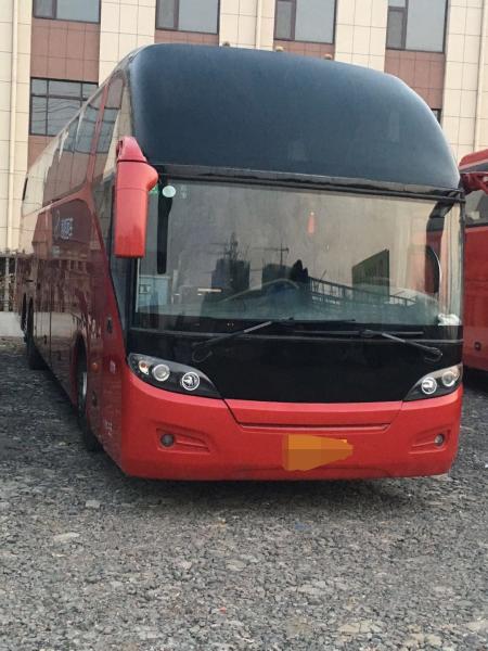 China 55 Seat Higer Red Travel Used Passenger Bus KLQ6147 Diesel Left Hand Steering 2013 Year supplier