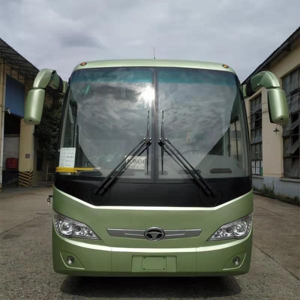 China 63 Seats Diesel Engine Bus Double Back Axle Left Hand Drive 110km/H Max Speed supplier