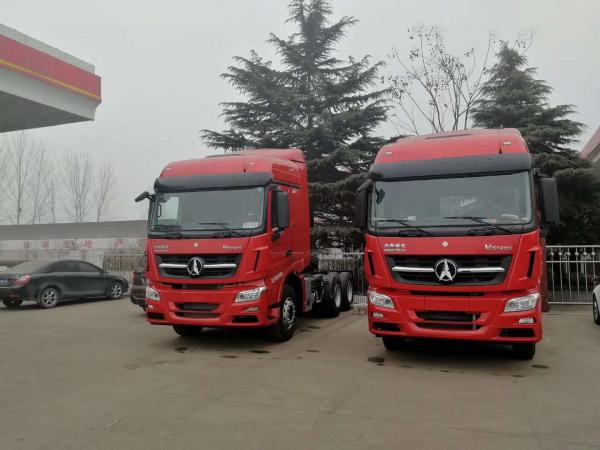 China BEIBEN Large Used Tractor Truck Euro V Emission Standard With WP12.460E50 Engine supplier