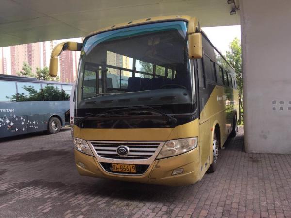 China Diesel Front Engine Used Yutong Bus ZK6112D 52 Seats Yellow Left Hand Drive Model supplier
