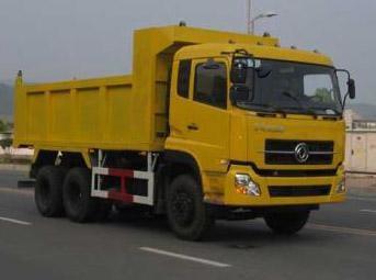 China Dongfeng Second Hand Tipper Trucks 25000 Kg Loading Capacity For Construction supplier