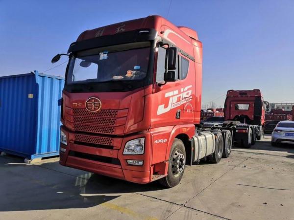 China FAW JH6 Used Tractor Truck 6*4 430hp Diesel Weichai Engine 11.596L Manual LHD supplier