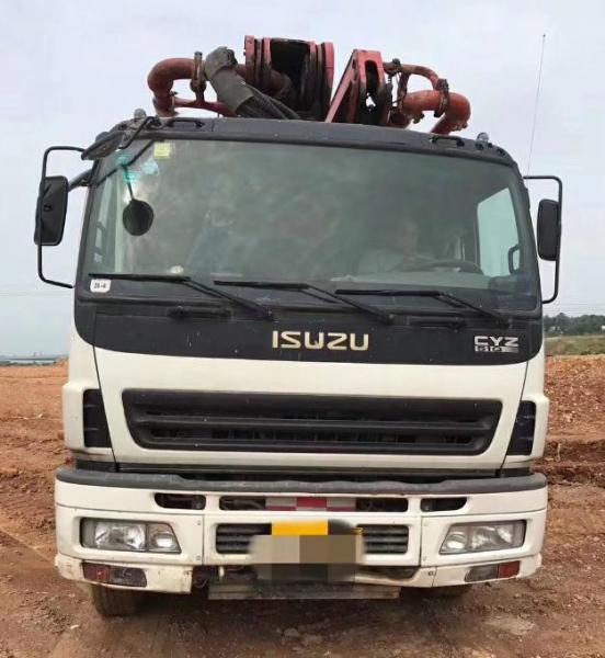 China ISUZU-SANY Used Concrete Trucks , Diesel Used Concrete Mixer Truck With Pump supplier