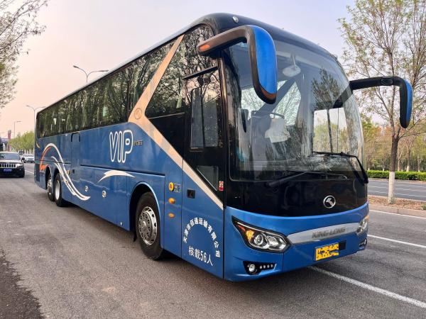 China Kinglong Bus New XMQ6135 Used Coach Buses 56 Seats LHD Front Engine Double Axle supplier