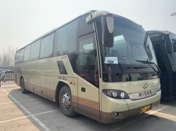 China LHD Rear Engine Higer Brand Model KLQ6115 Passenger Bus Steel Chassis Used Coach Bus 53 Seats supplier
