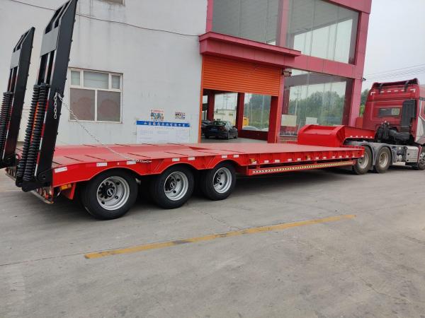 China Low-Flat Second Hand Semi Trailers 3axle 4axle 6axle Support Customization supplier