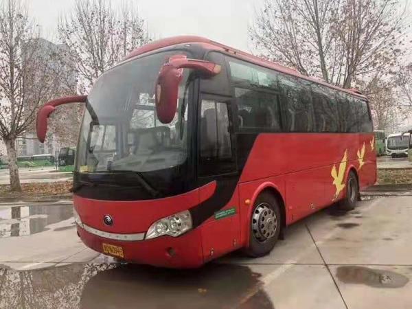 China New Arrival Yutong Brand Red Used Passenger Bus 2013 Year Manual Transmission supplier