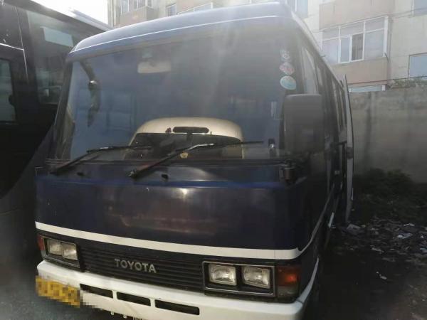 China Right Hand Drive Used Coaster Bus Toyota Brand 23/29seats Low Kilometer 1hz Engine supplier