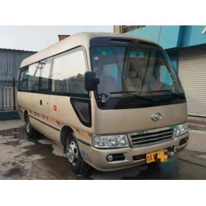 China Second Hand 17 Seater Minibus 19 Seats Front Engine Used Kinglong Coaster XMQ6606 External Swinging Door supplier