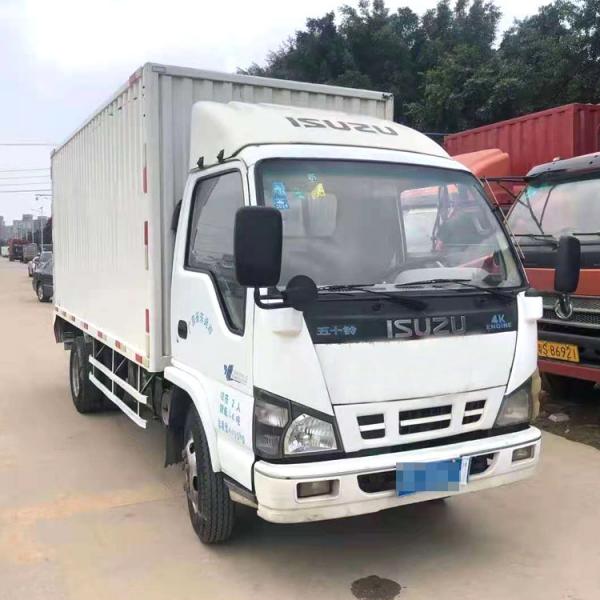 China Second Hand 4.2m Van Used Light Duty 4×2 Isuzu 10 Ton Diesel Cargo Truck supplier
